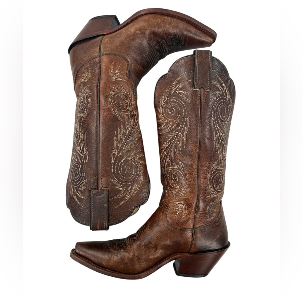Justin Boots Women's Tan Damiana L4332 Western Cowgirl Wedding Event Festival - Picture 5 of 12